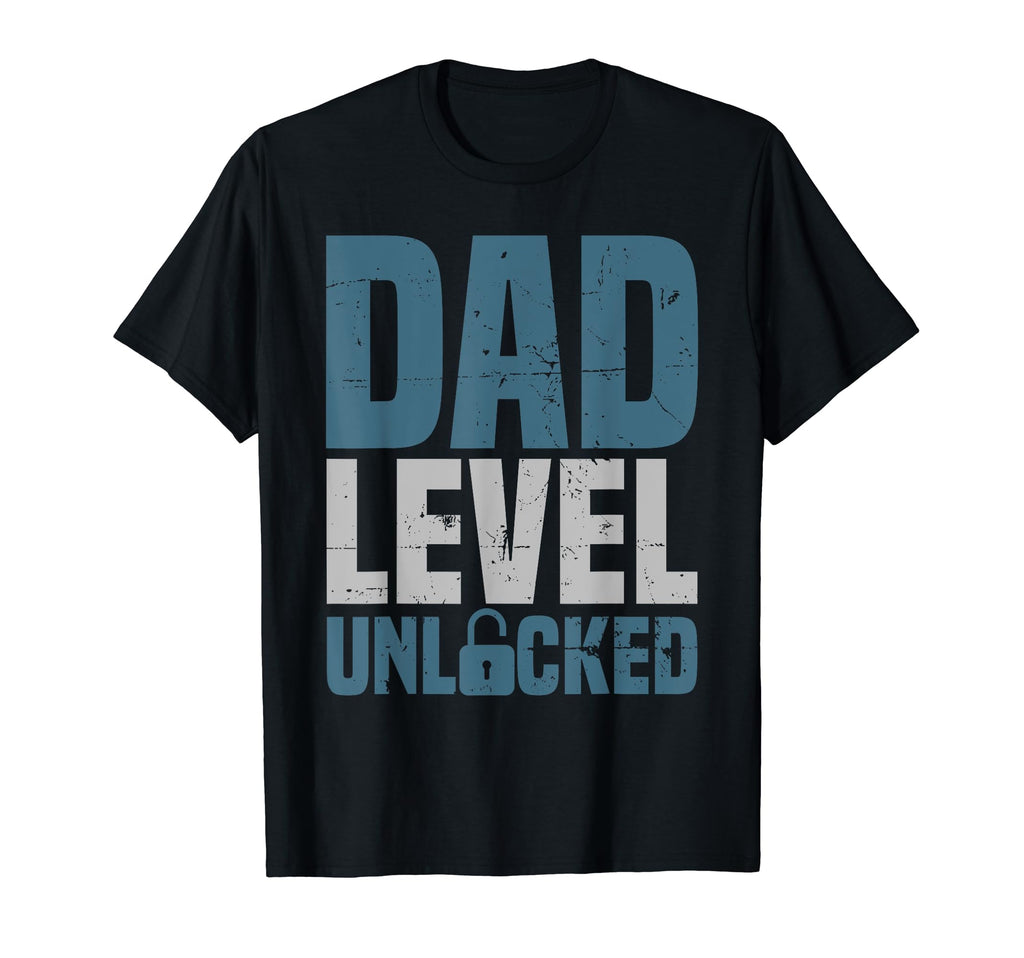 Dad Level Unlocked Gamer Dad Fathers T-Shirt - Custom Art Print Men Women - T-Shirt, Sweatshirt, Hoodie
