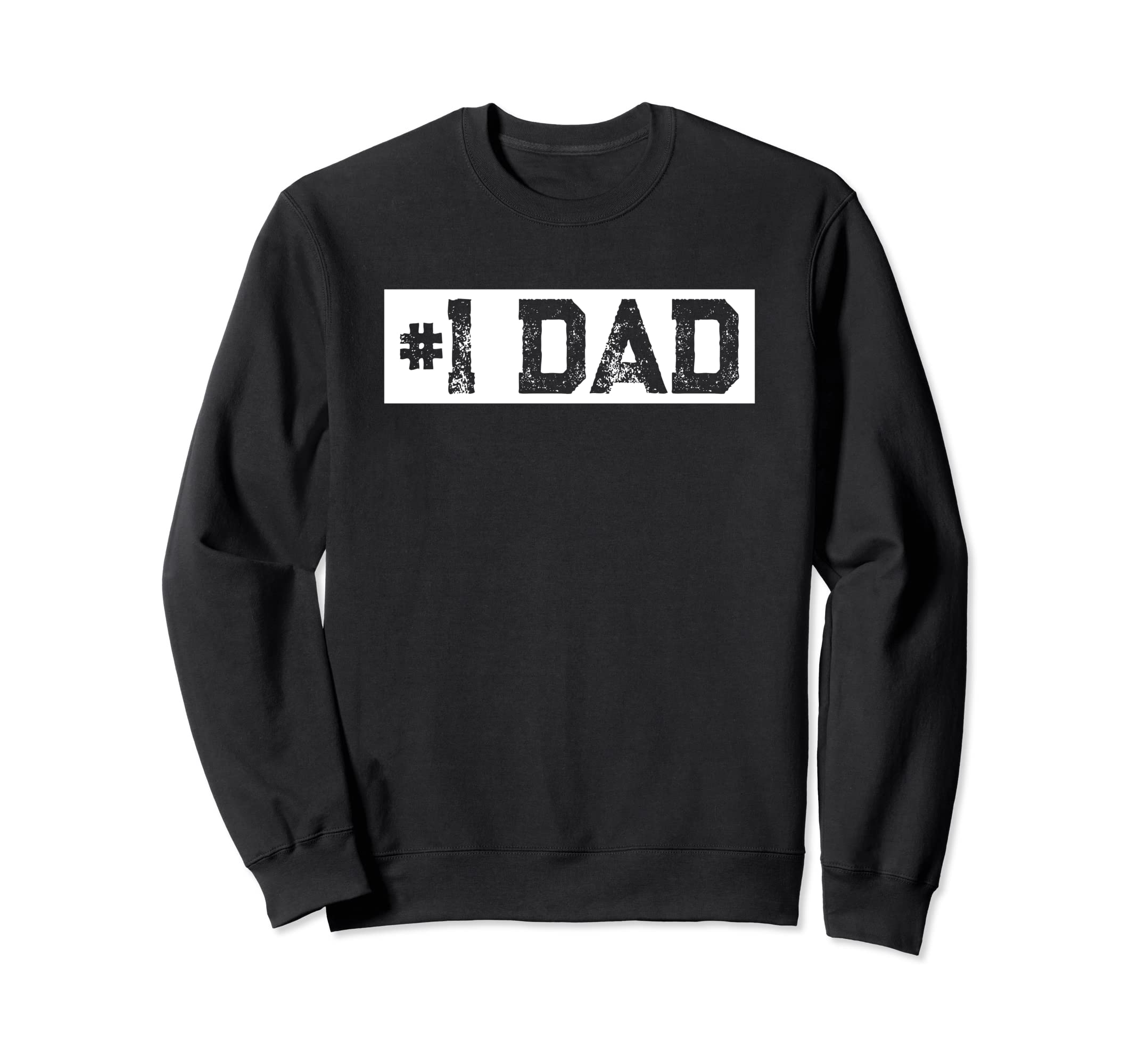 Mens 1 Dad Number One Dad Fathers Sweatshirt - Trendy Graphic for Adults - T-Shirt, Sweatshirt, Hoodie
