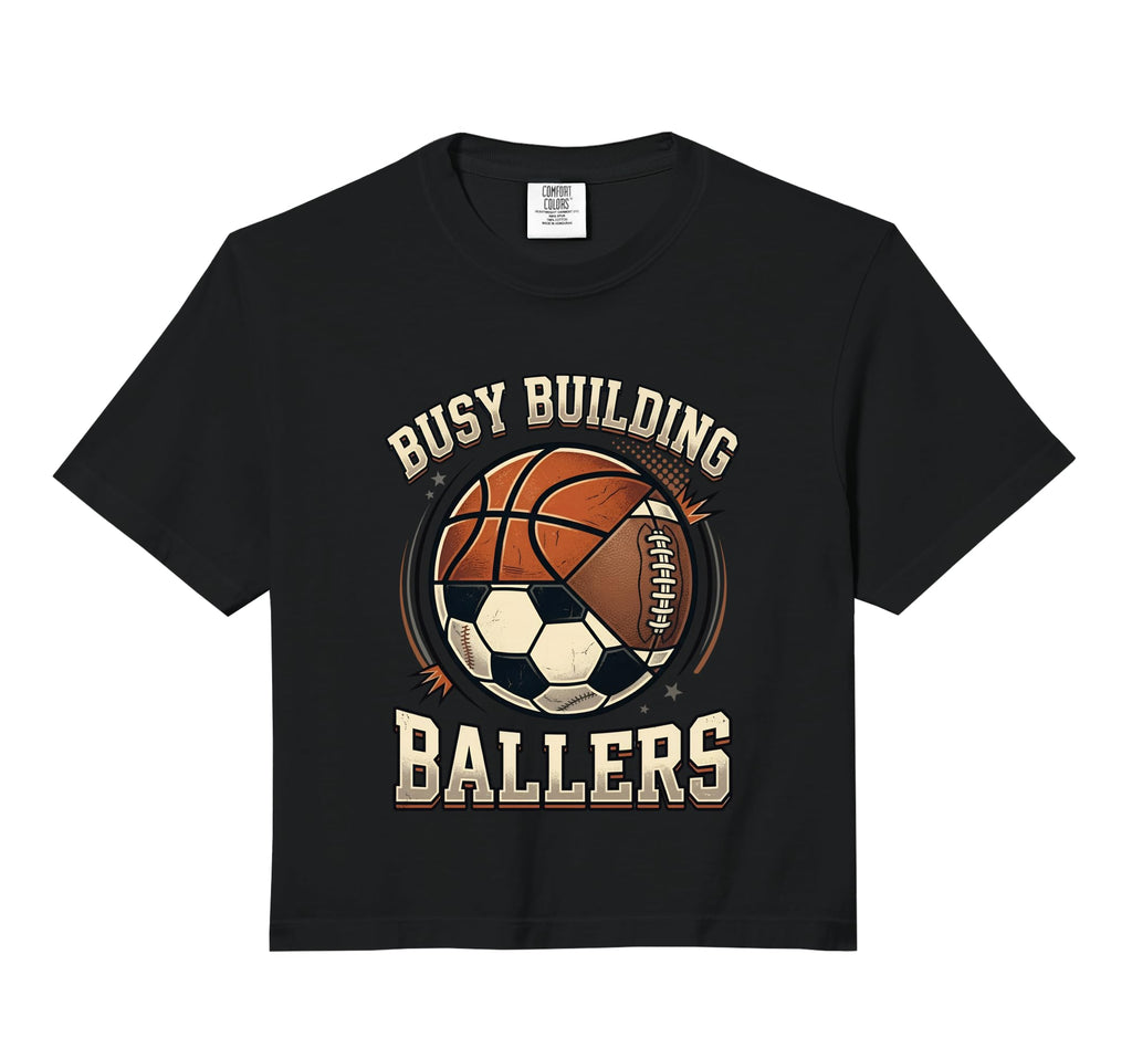 Funny Busy Raising Ballers Football Soccer Hoodie - Novelty Apparel Unisex - T-Shirt, Sweatshirt, Hoodie