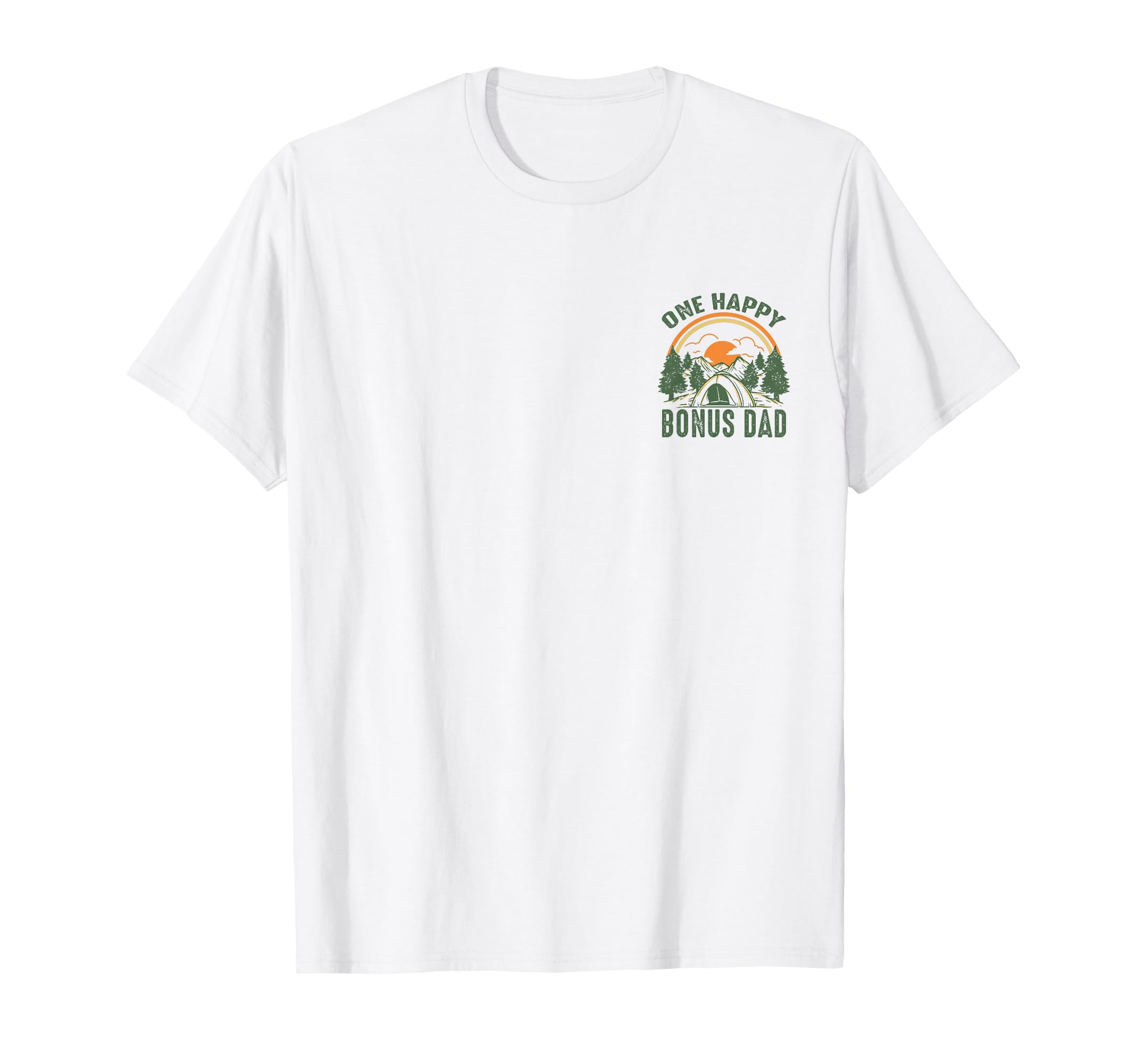 One Happy Bonus Dad 1St Bday Camping T-Shirt - Custom Art Print for Adults - T-Shirt, Sweatshirt, Hoodie
