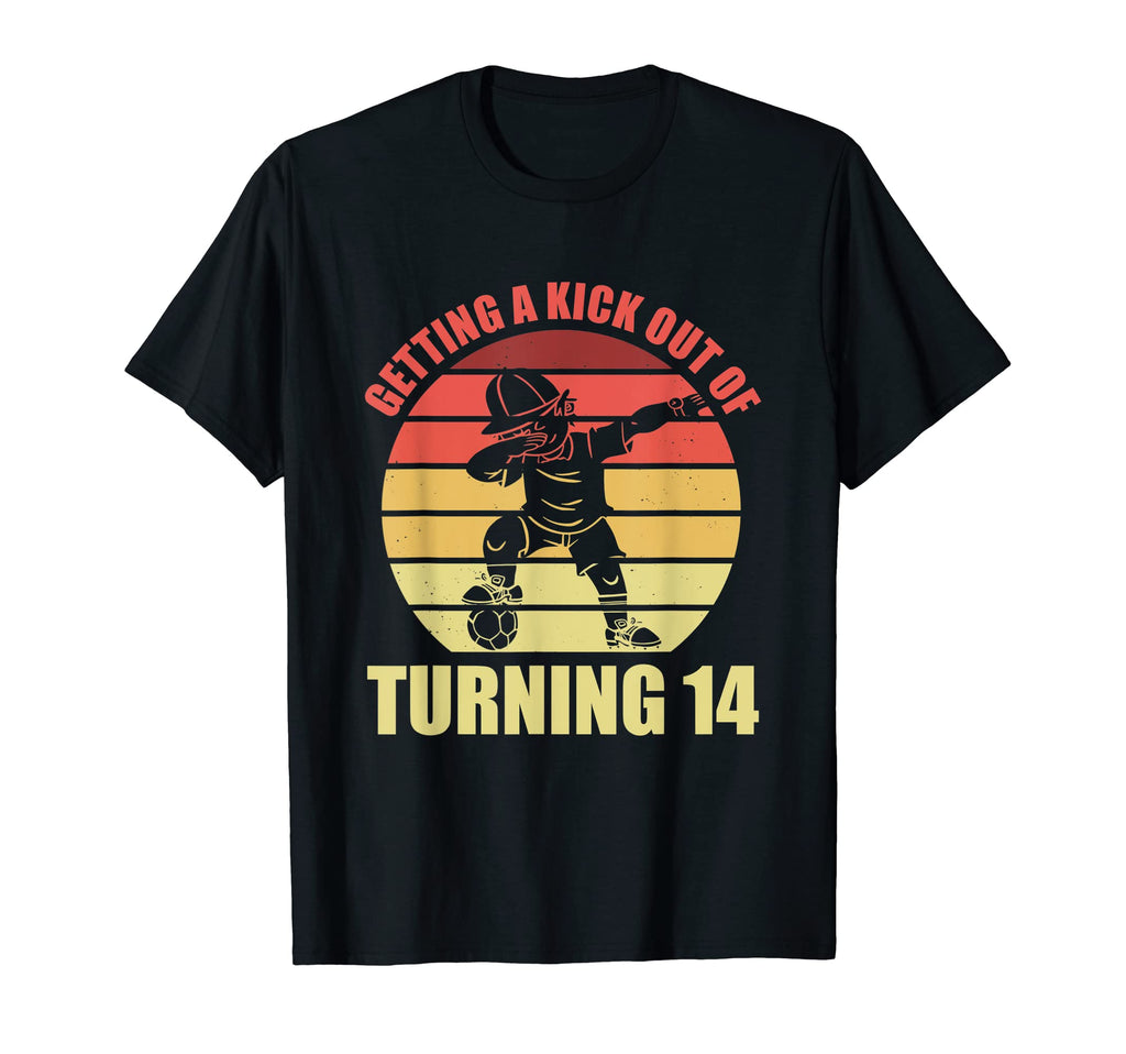 14 Year Old Happy 14Th Birthday Soccer T-Shirt - Trendy Graphic Men Women - T-Shirt, Sweatshirt, Hoodie