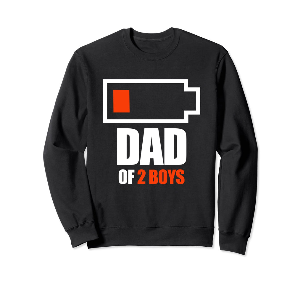 Funny Dad 2 Fathers Day Dad Two Sweatshirt - Unique Graphic for Adults - T-Shirt, Sweatshirt, Hoodie