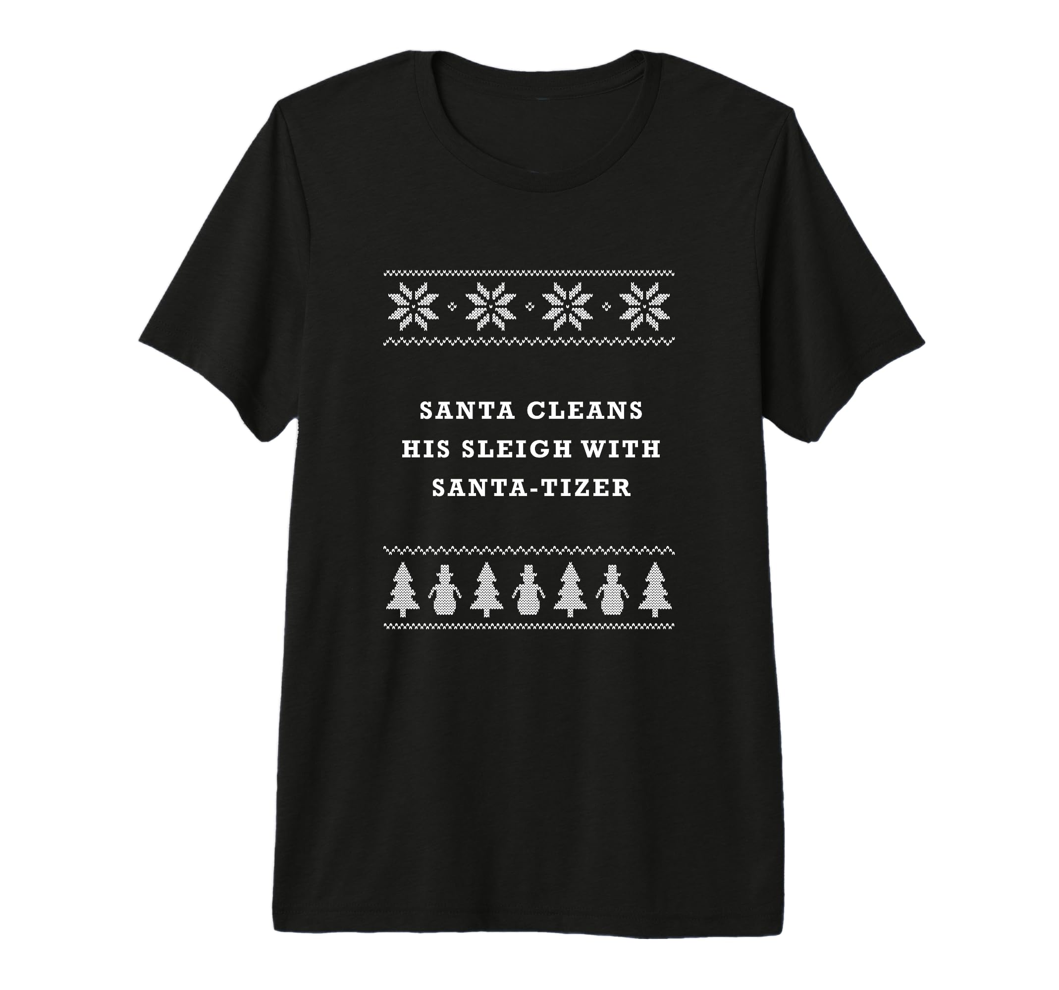 Santa Cleans His Sleigh Santa Tizer T-Shirt - Minimalist Print for Adults - T-Shirt, Sweatshirt, Hoodie
