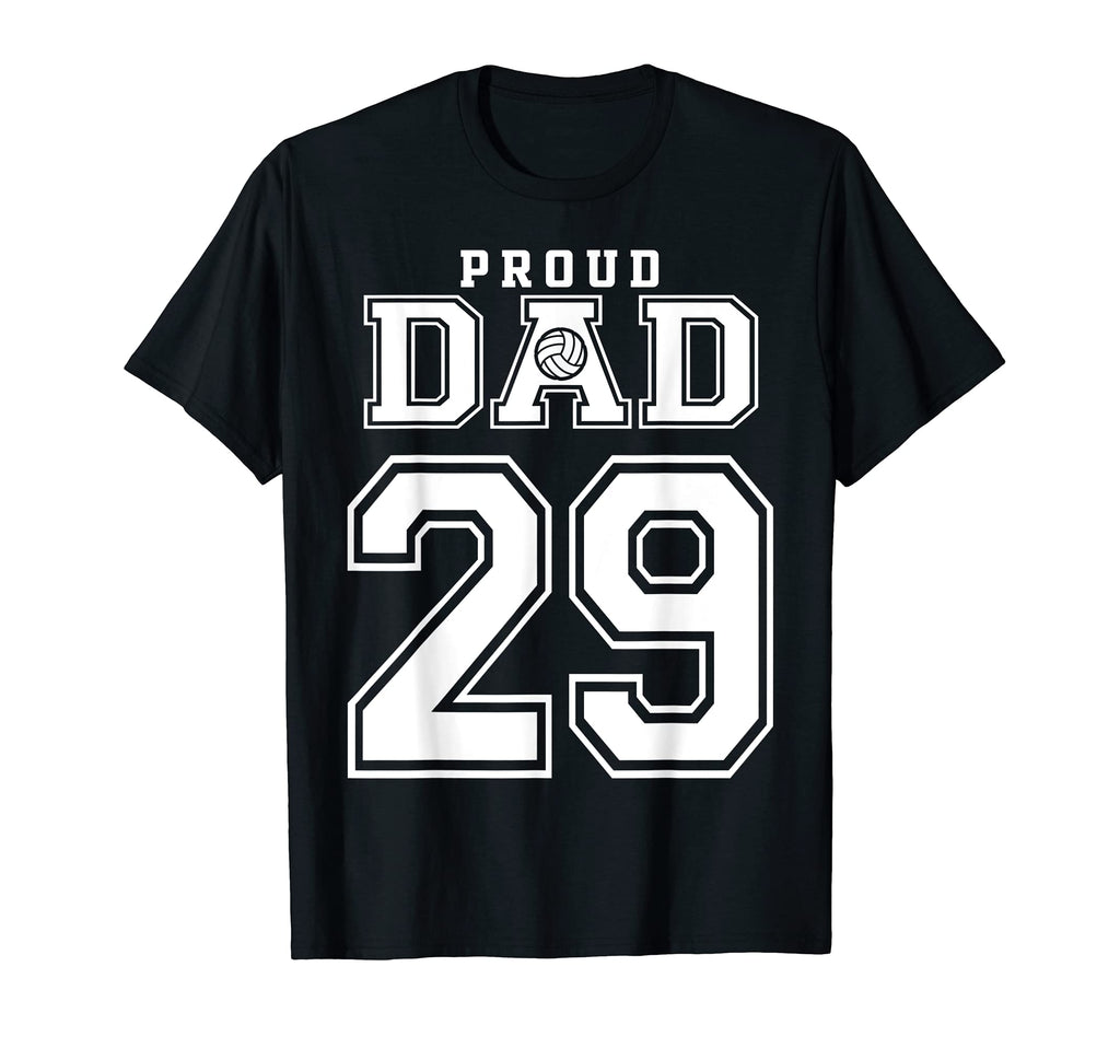 Custom Proud Volleyball Dad Number T-Shirt - Fun Novelty Design Men Women - T-Shirt, Sweatshirt, Hoodie