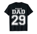 Custom Proud Volleyball Dad Number T-Shirt - Fun Novelty Design Men Women - T-Shirt, Sweatshirt, Hoodie