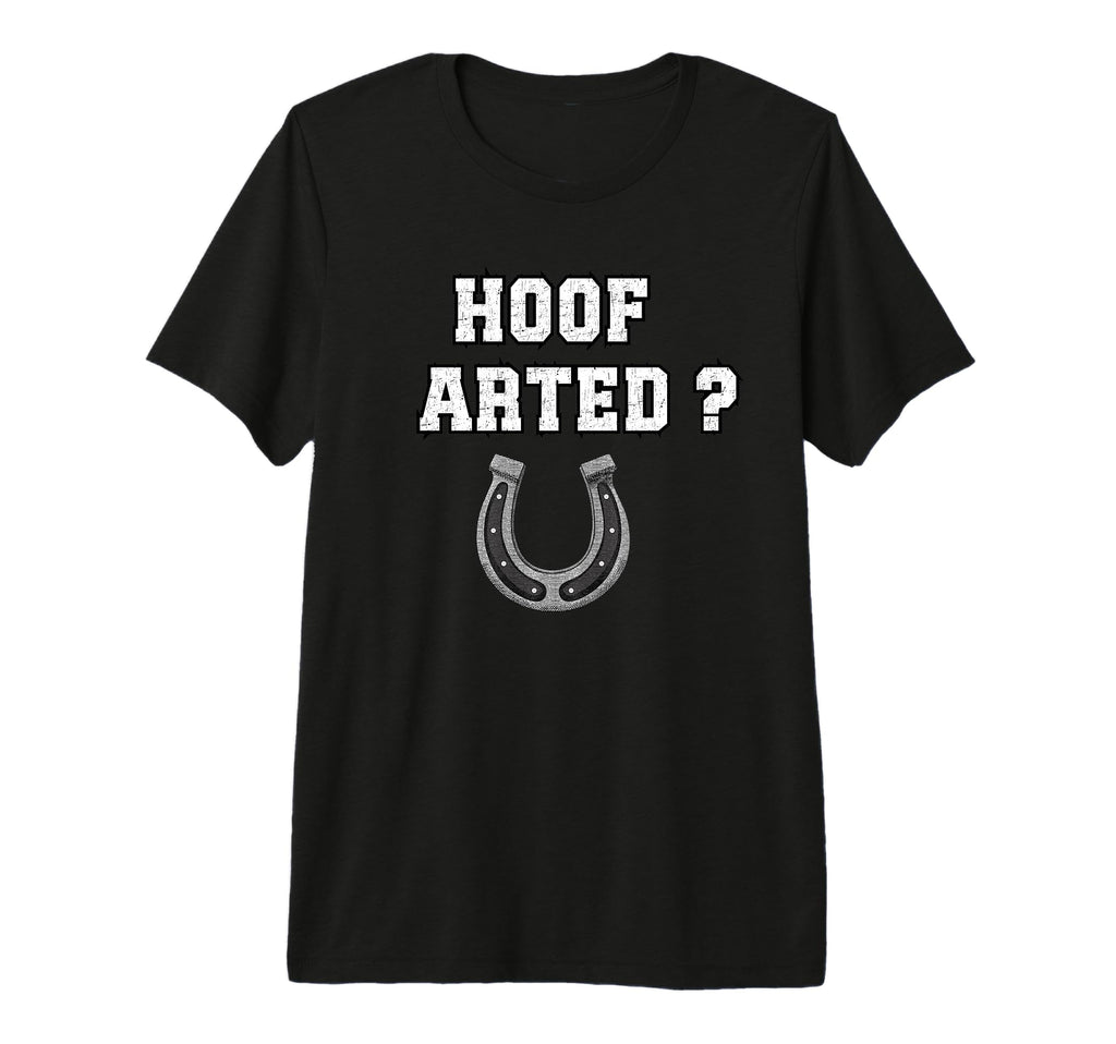 Hoof Arted Funny Puns Who Farted T-Shirt - Novelty Apparel for Adults - T-Shirt, Sweatshirt, Hoodie