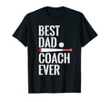 Baseball Best Dad Coach Softball T-Shirt - Novelty Apparel Unisex - T-Shirt, Sweatshirt, Hoodie