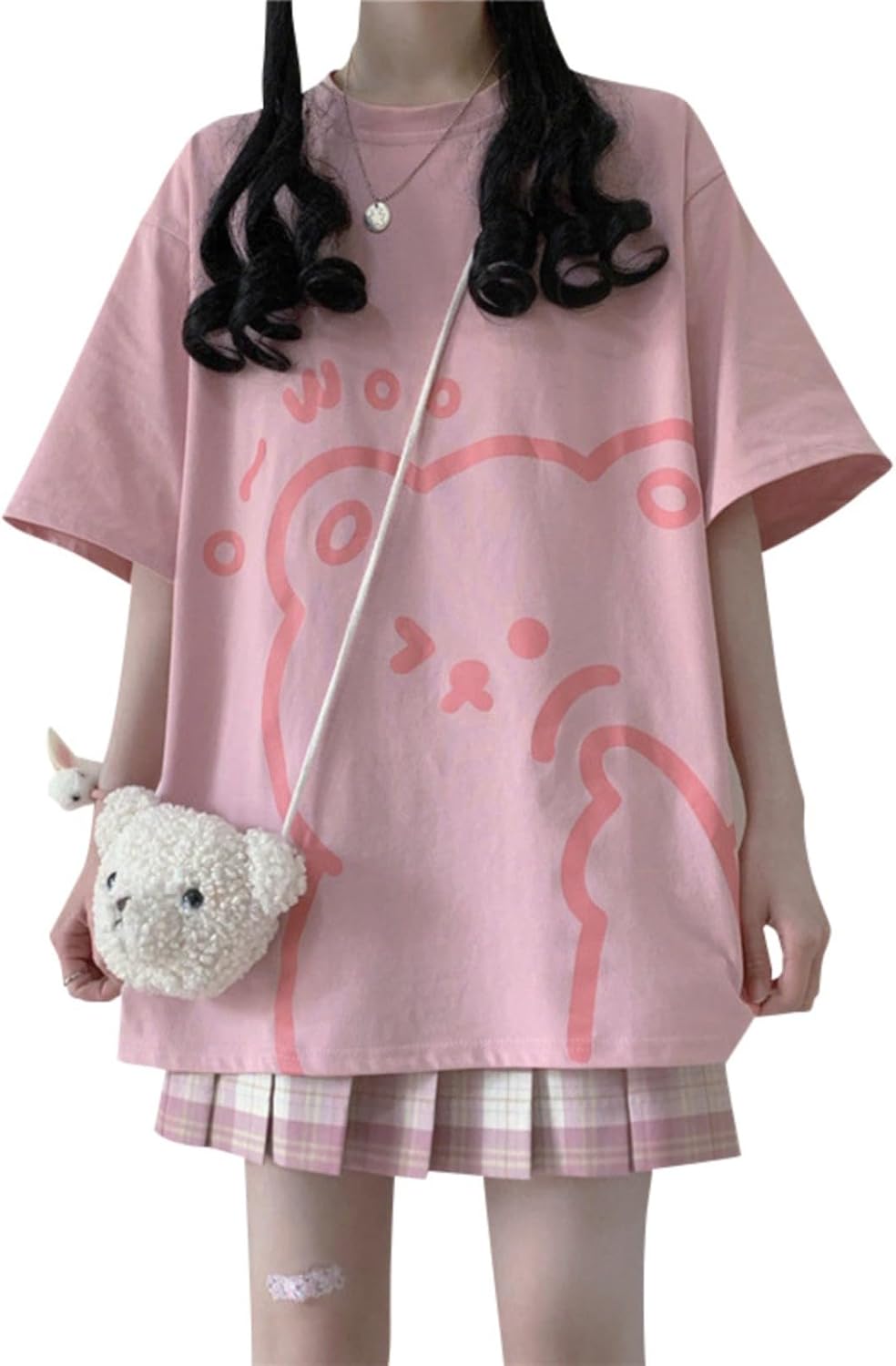 Women Kawaii Bear Cute Japanese Anime Graphic Korean - Adult & Kids T-Shirts, Sweatshirts & Hoodies apparel design preview 1