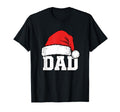 Dad Santa Hat Dad Holiday Funny Dad T-Shirt - Graphic Print for Adults - T-Shirt, Sweatshirt, Hoodie