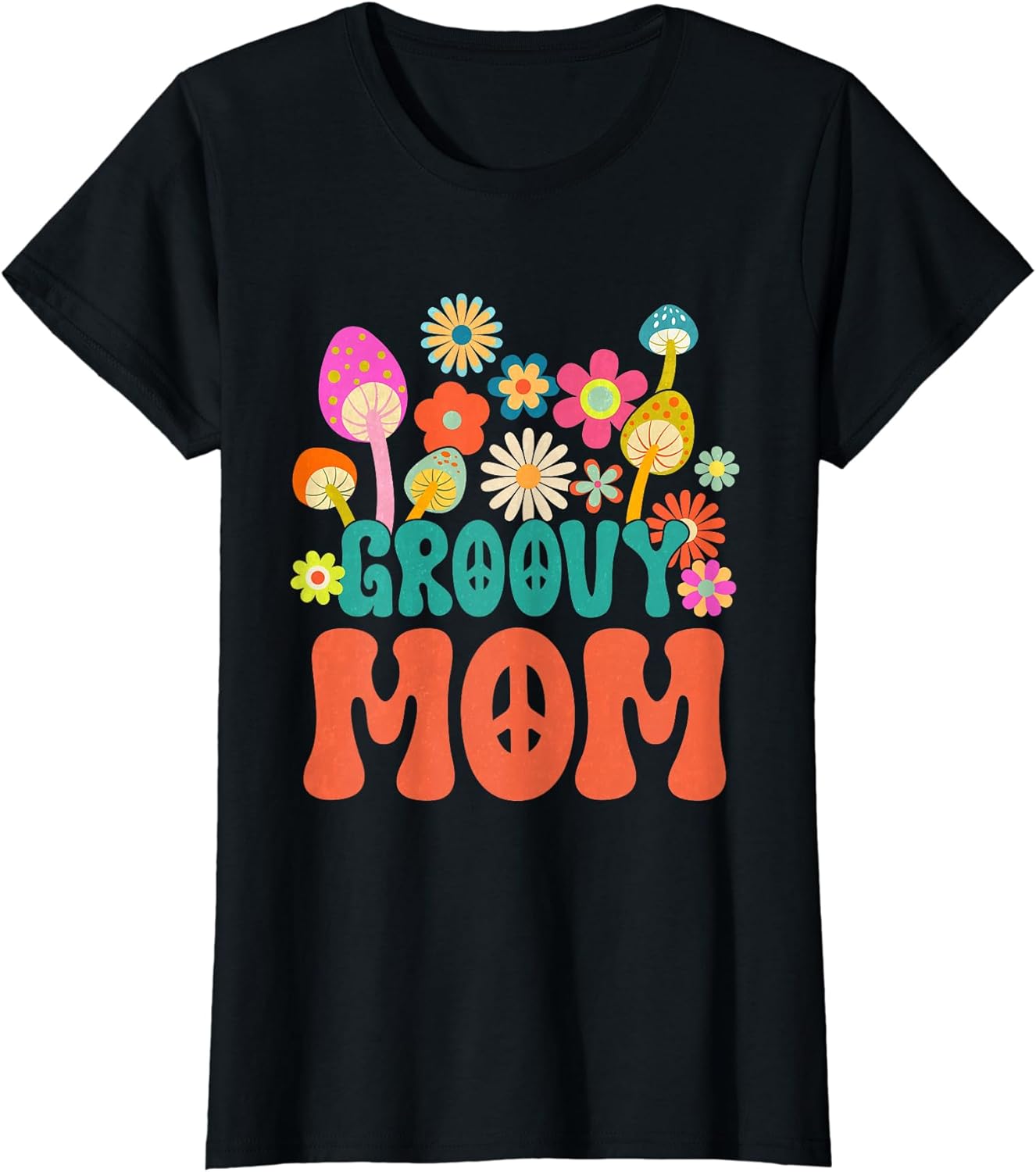 Retro Groovy Mom Gifts For Mother's Day Hippie Flower - Adult & Kids T-Shirts, Sweatshirts & Hoodies apparel design preview 1