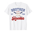 Brother Rookie 1St Birthday Baseball T-Shirt - Minimalist Print Men Women - T-Shirt, Sweatshirt, Hoodie