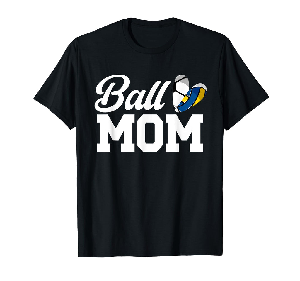 Ball Mom Volleyball Soccer Mom Soccer T-Shirt - Aesthetic Graphic Unisex - T-Shirt, Sweatshirt, Hoodie