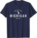 Michigan Vintage Sports Design Retro MI - Adult & Kids T-Shirts, Sweatshirts & Hoodies apparel design preview 1