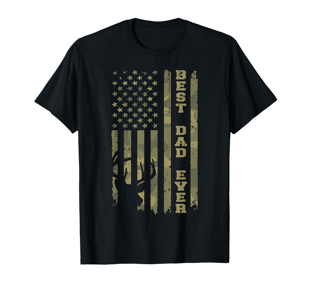 Fathers Day Best Dad Ever Camo Usa Flag T-Shirt - Trendy Graphic Men Women - T-Shirt, Sweatshirt, Hoodie