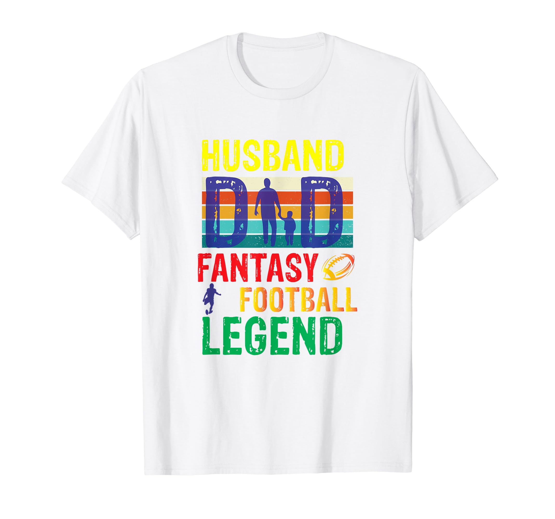 Mens Husband Dad Fantasy Football T-Shirt - Minimalist Print for Adults - T-Shirt, Sweatshirt, Hoodie