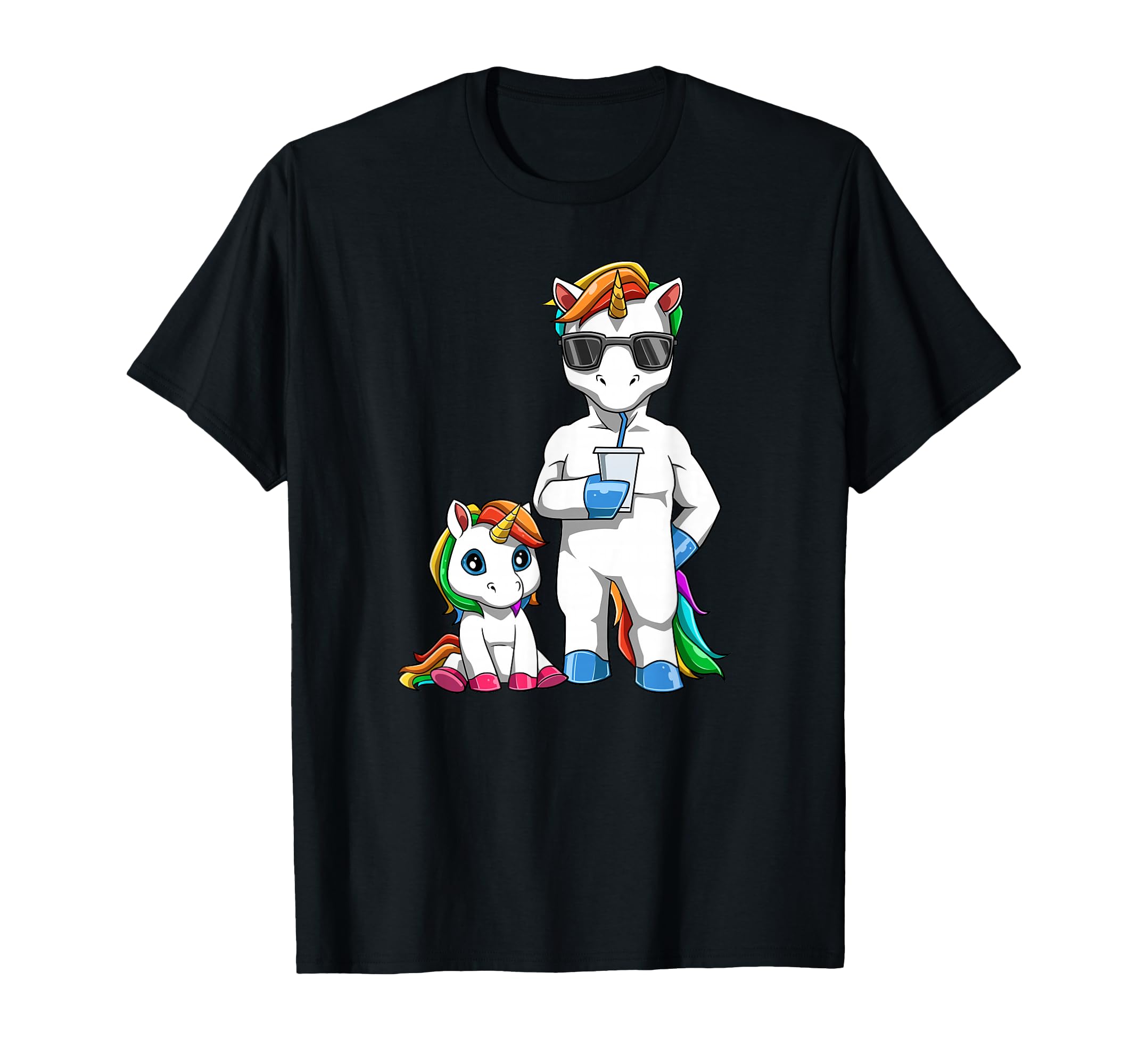 Matching Dad And Unicorn Outfit T-Shirt - Casual Everyday Wear Unisex - T-Shirt, Sweatshirt, Hoodie