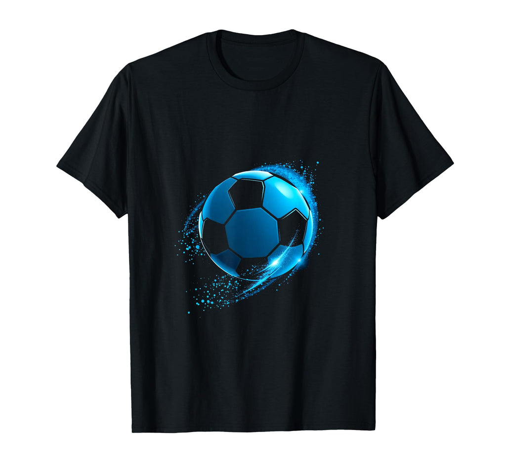 Dynamic Blue Soccer Ball T-Shirt - Fun Novelty Design Unisex - T-Shirt, Sweatshirt, Hoodie