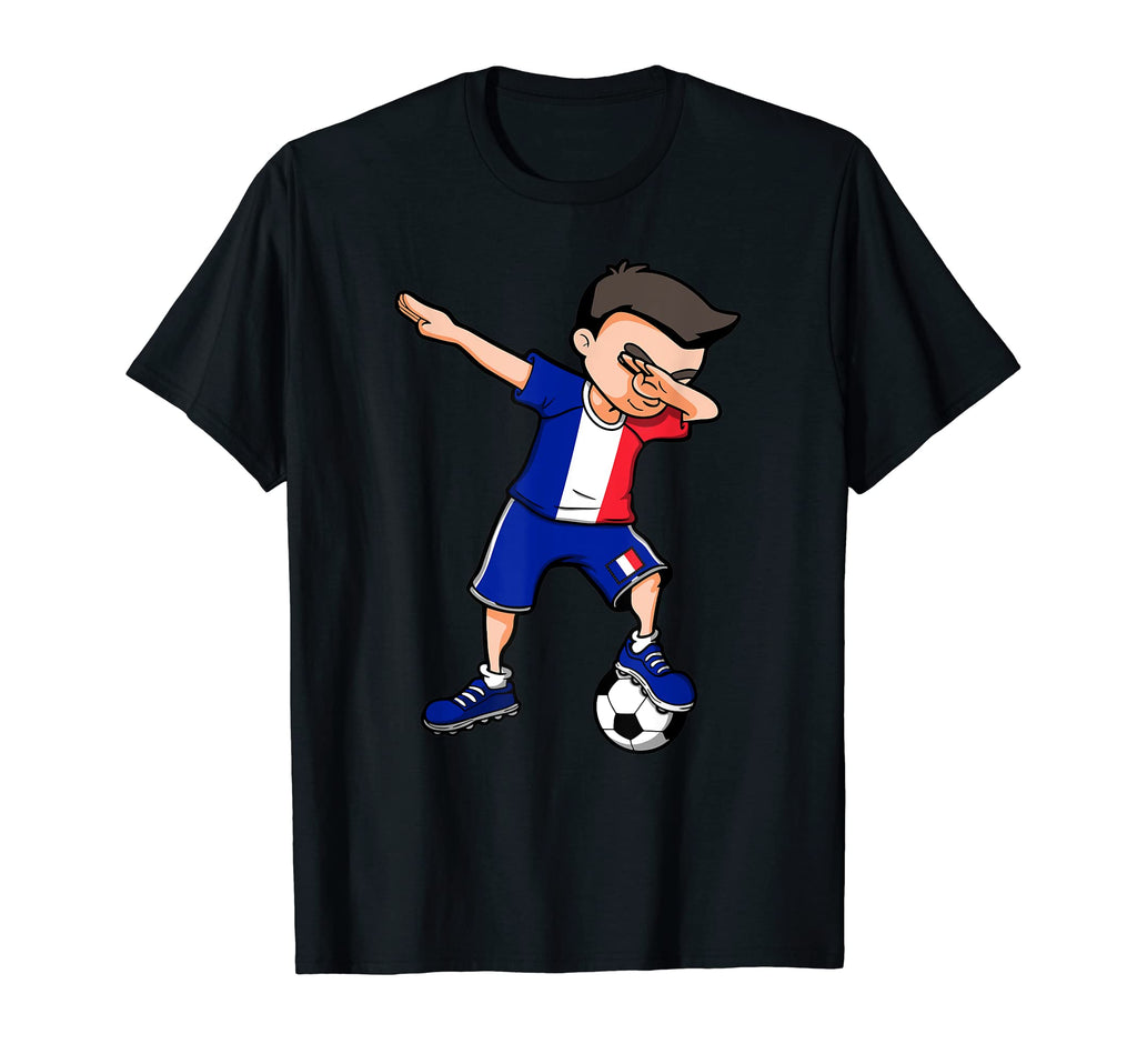 Dabbing Soccer France Jersey French T-Shirt - Unique Graphic Unisex - T-Shirt, Sweatshirt, Hoodie