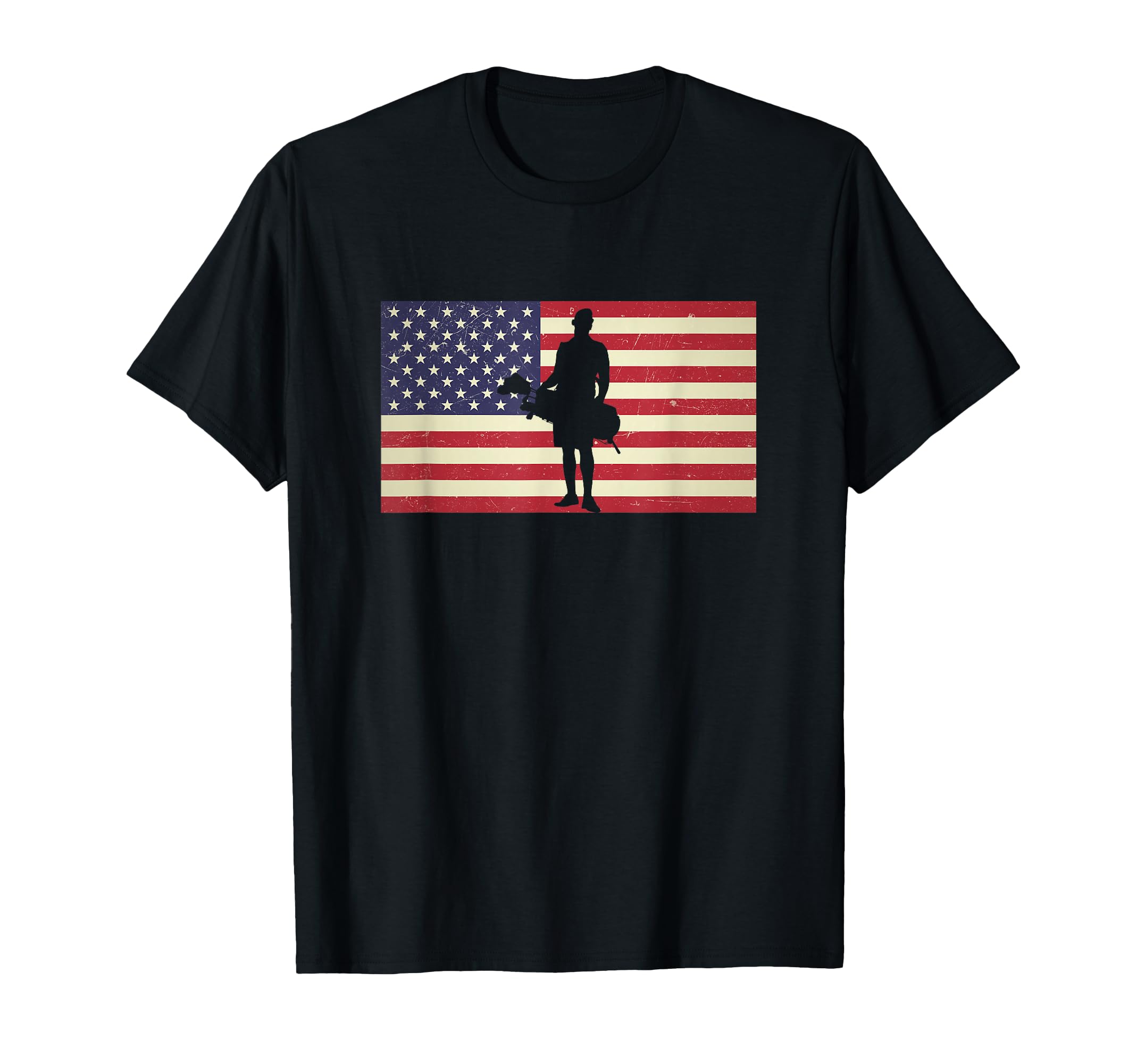 Usa American Flag Golf Caddie T-Shirt - Casual Everyday Wear Unisex - T-Shirt, Sweatshirt, Hoodie
