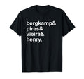 Bergkamp Pires Vieira Henry Soccer T-Shirt - Minimalist Print Unisex - T-Shirt, Sweatshirt, Hoodie