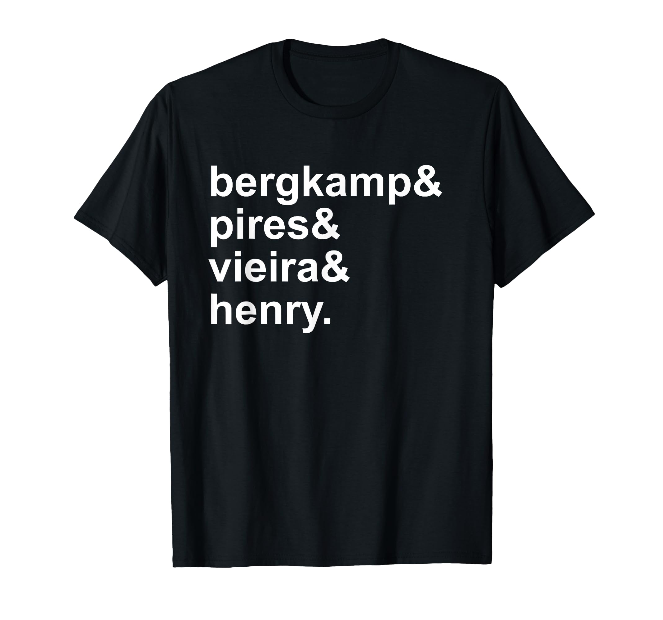 Bergkamp Pires Vieira Henry Soccer T-Shirt - Minimalist Print Unisex - T-Shirt, Sweatshirt, Hoodie