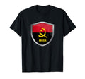 Angola Flag Badge Soccer Fans T-Shirt - Unique Graphic for Adults - T-Shirt, Sweatshirt, Hoodie