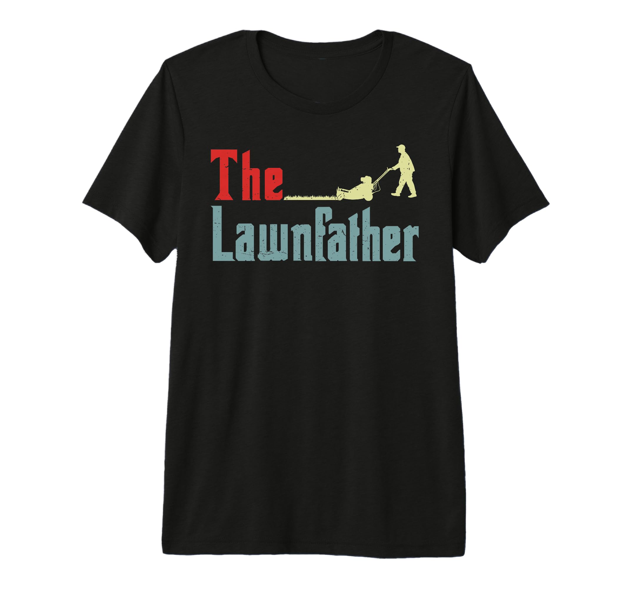 Lawn Mowing Lawnfather Dad Lawn T-Shirt - Minimalist Print for Adults - T-Shirt, Sweatshirt, Hoodie