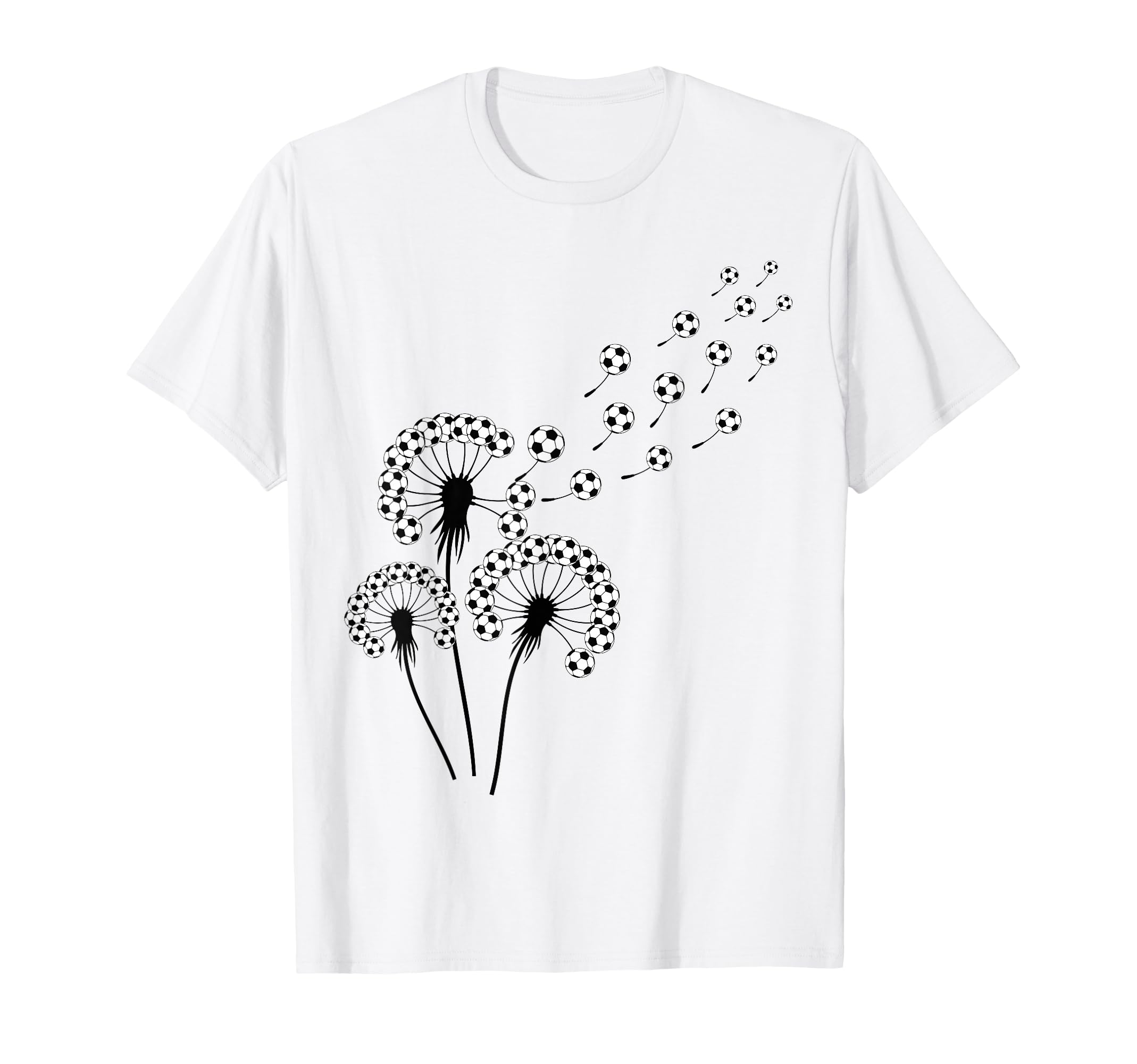 Dandelion Soccer Ball Soccer Player T-Shirt - Novelty Apparel for Adults - T-Shirt, Sweatshirt, Hoodie