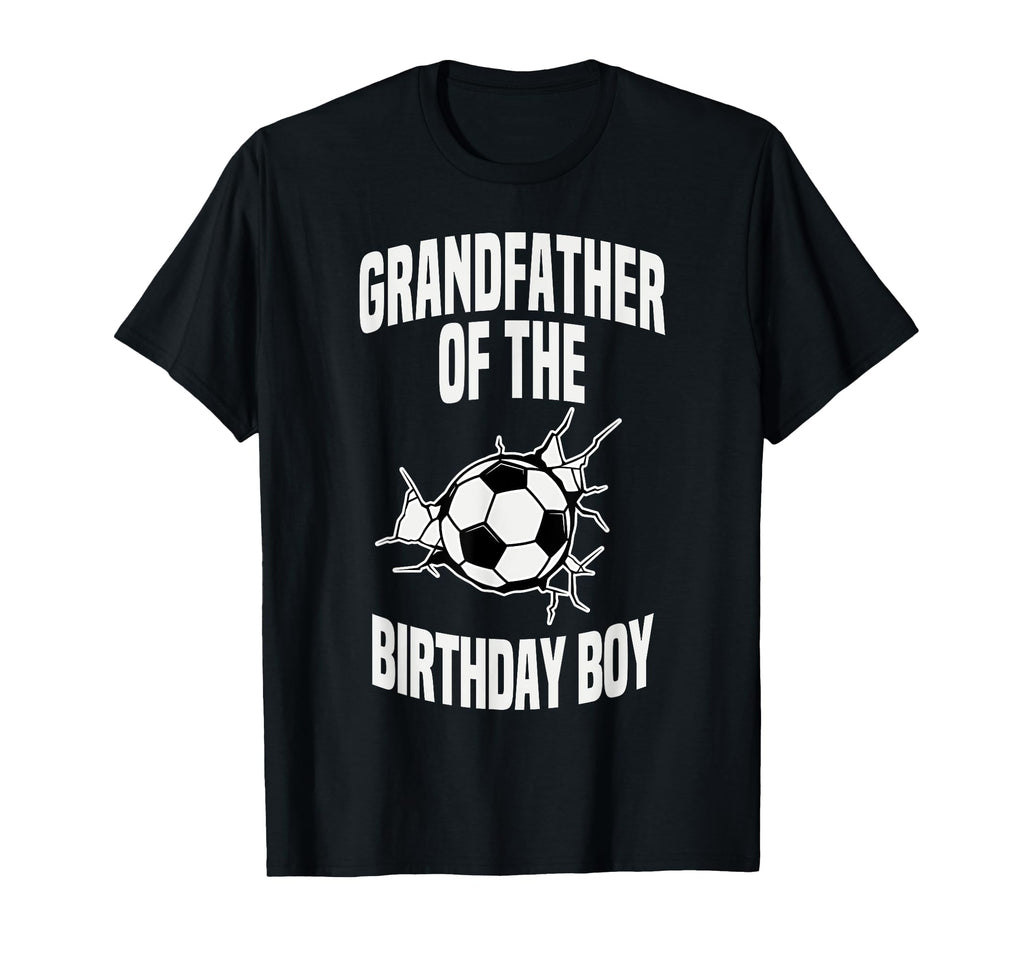 Grandfather Birthday Soccer Ball Team T-Shirt - Graphic Print for Adults - T-Shirt, Sweatshirt, Hoodie