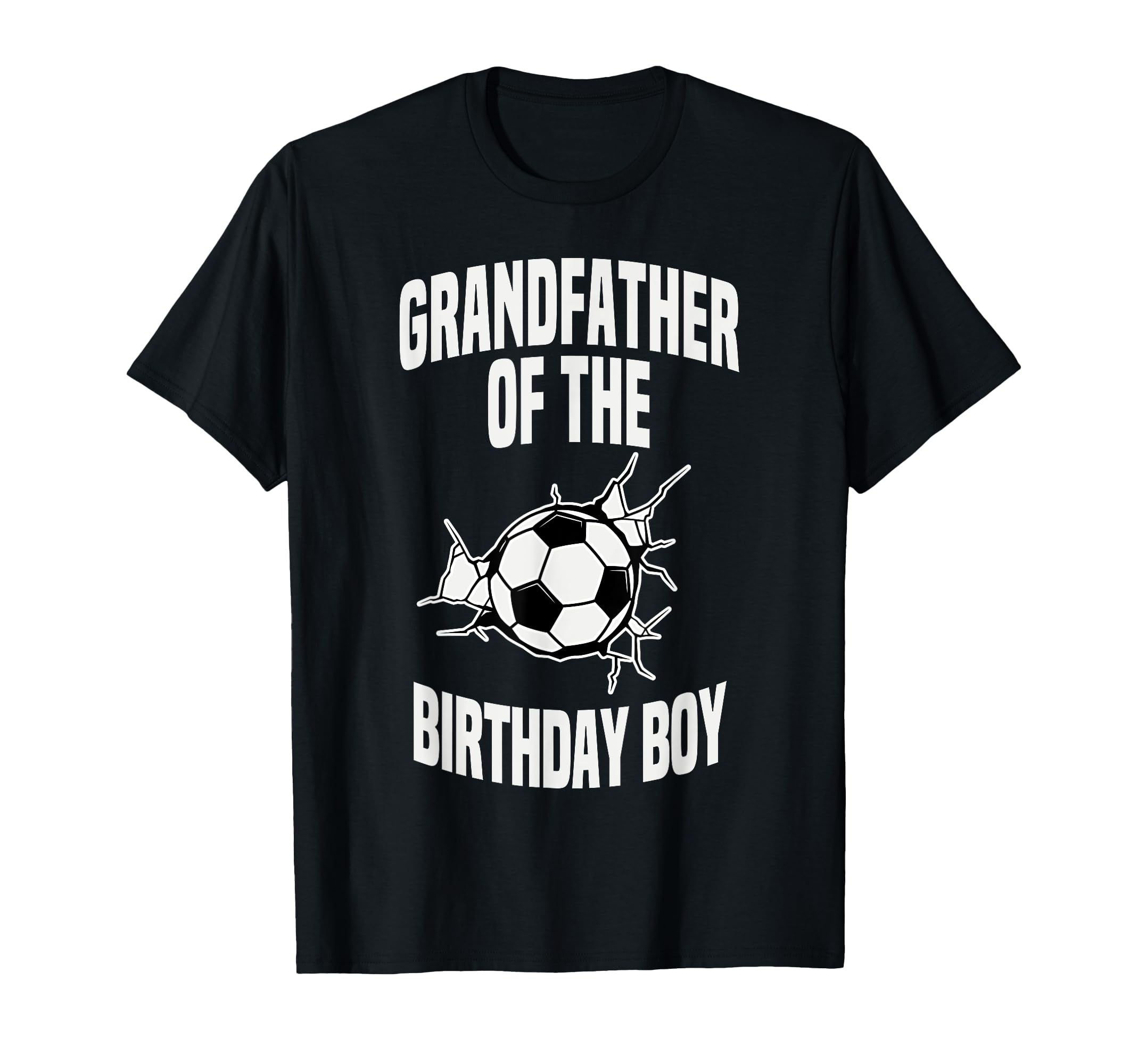 Grandfather Birthday Soccer Ball Team T-Shirt - Graphic Print for Adults - T-Shirt, Sweatshirt, Hoodie