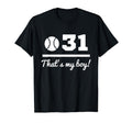 31 Baseball Mom Baseball Dad Thirty One T-Shirt - Novelty Apparel Men Women - T-Shirt, Sweatshirt, Hoodie