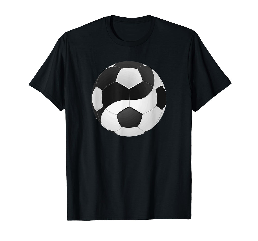 Yin Yang Soccer Art T-Shirt - Novelty Apparel Unisex - T-Shirt, Sweatshirt, Hoodie