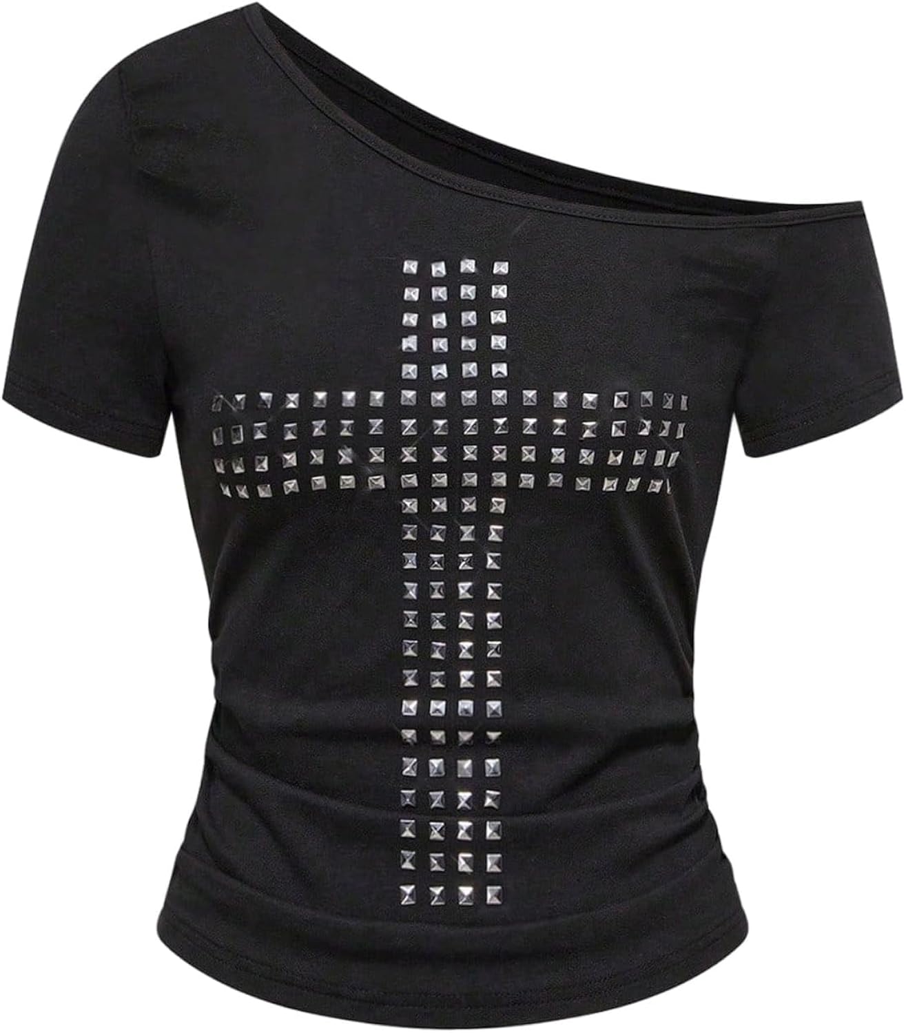 Women's Plus Size Y2k Off The Shoulder Top Cross - Adult & Kids T-Shirts, Sweatshirts & Hoodies apparel design preview 1