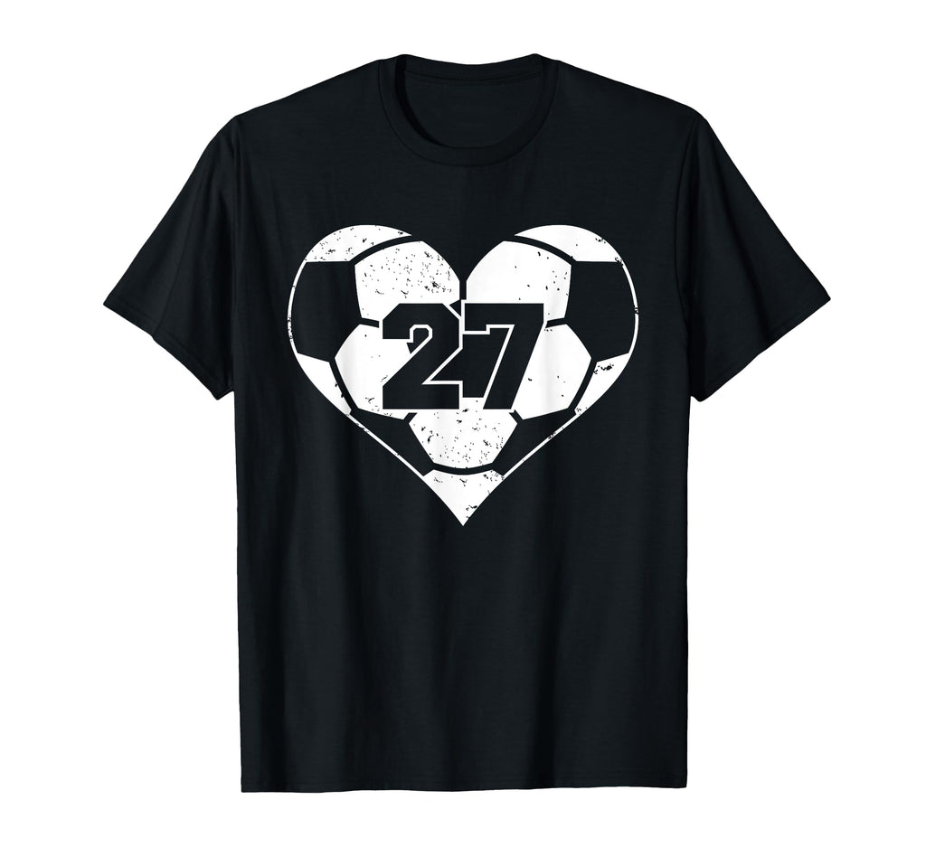 Soccer Number 27 Jersey Funny Soccer T-Shirt - Graphic Print for Adults - T-Shirt, Sweatshirt, Hoodie