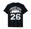 Custom Proud Football Dad Number 26 T-Shirt - Unique Graphic Men Women - T-Shirt, Sweatshirt, Hoodie