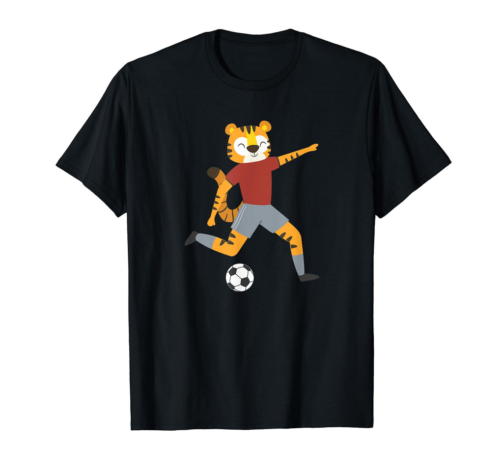Tiger Big Cats Animal Soccer Player T-Shirt - Custom Art Print Men Women - T-Shirt, Sweatshirt, Hoodie