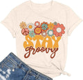 Retro Stay Groovy Women Floral Graphic Hippie Vintage - Adult & Kids T-Shirts, Sweatshirts & Hoodies apparel design preview 1