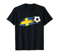 Sweden Flag Swedish Soccer Flag T-Shirt - Aesthetic Graphic Men Women - T-Shirt, Sweatshirt, Hoodie