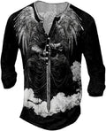 Mens Graphic Trendy Comfy Casual Henley V Neck Fit - Adult & Kids T-Shirts, Sweatshirts & Hoodies apparel design preview 1