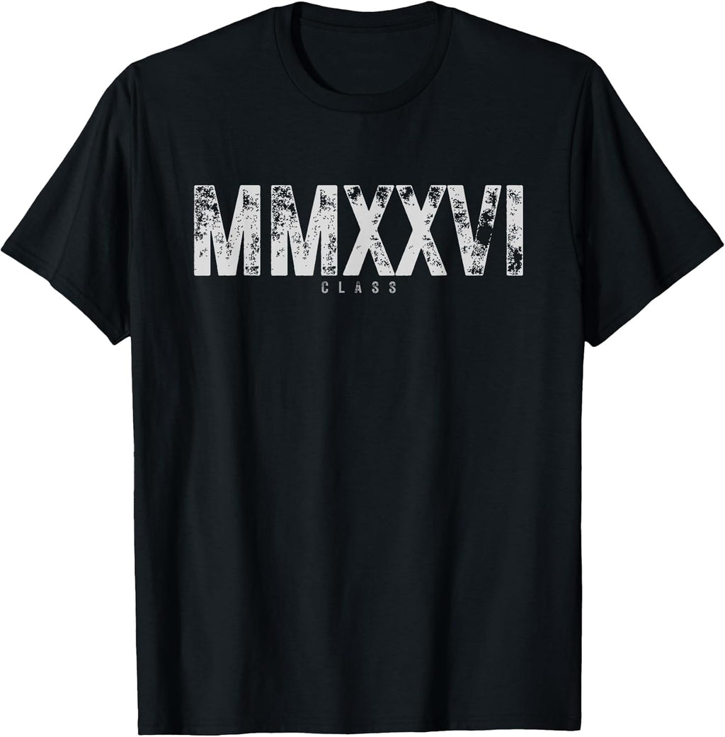 Class of 2026 MMXXVI Graduation Vintage Senior - Adult & Kids T-Shirts, Sweatshirts & Hoodies apparel design preview 1