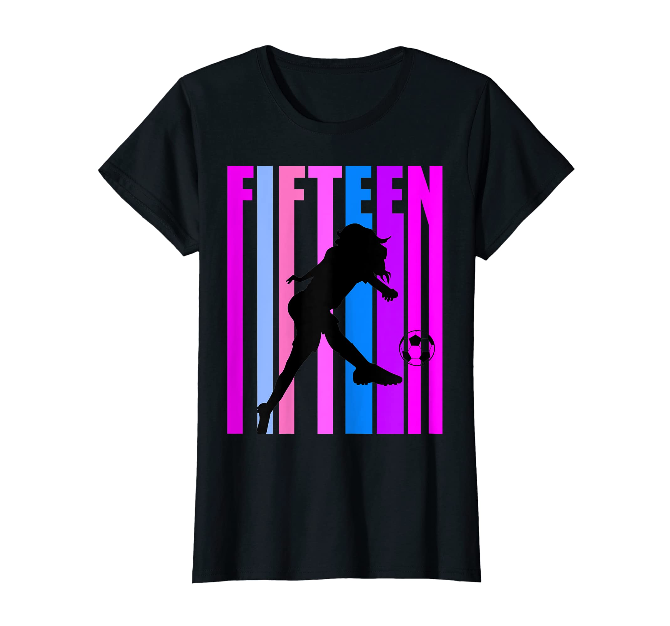 15Th Soccer Birthday Goals Score Plays T-Shirt - Trendy Graphic Unisex - T-Shirt, Sweatshirt, Hoodie