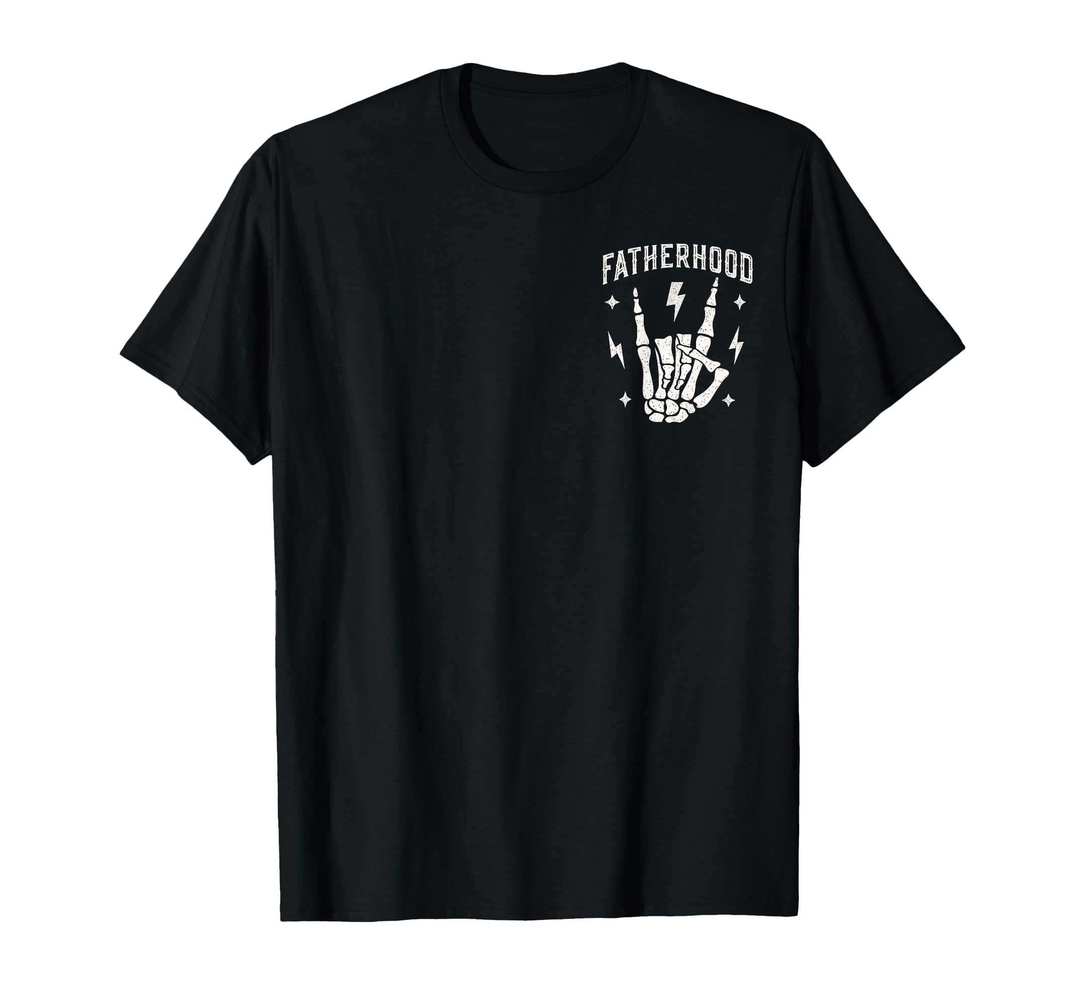Fatherhood Rock Skeleton Funny Dad T-Shirt - Trendy Graphic for Adults - T-Shirt, Sweatshirt, Hoodie