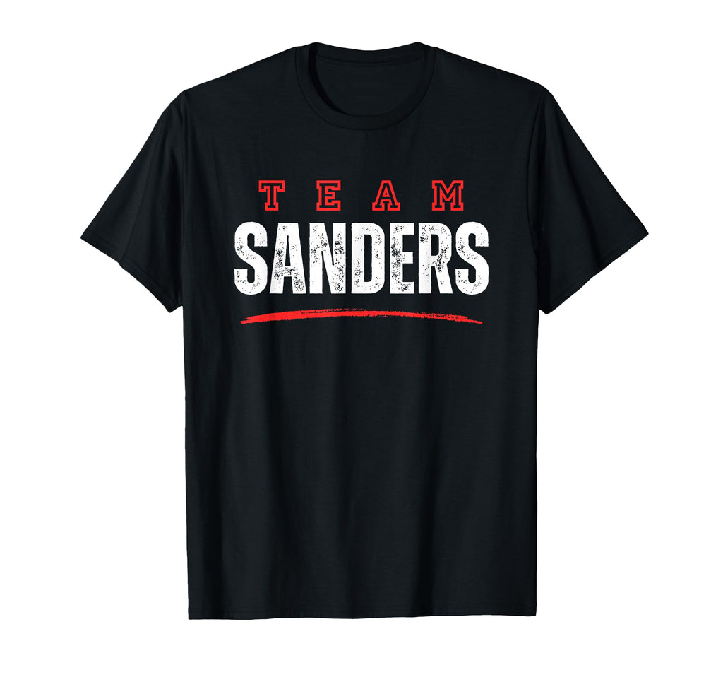 Team Sanders Last Name Family Member T-Shirt - Unique Graphic for Adults - T-Shirt, Sweatshirt, Hoodie