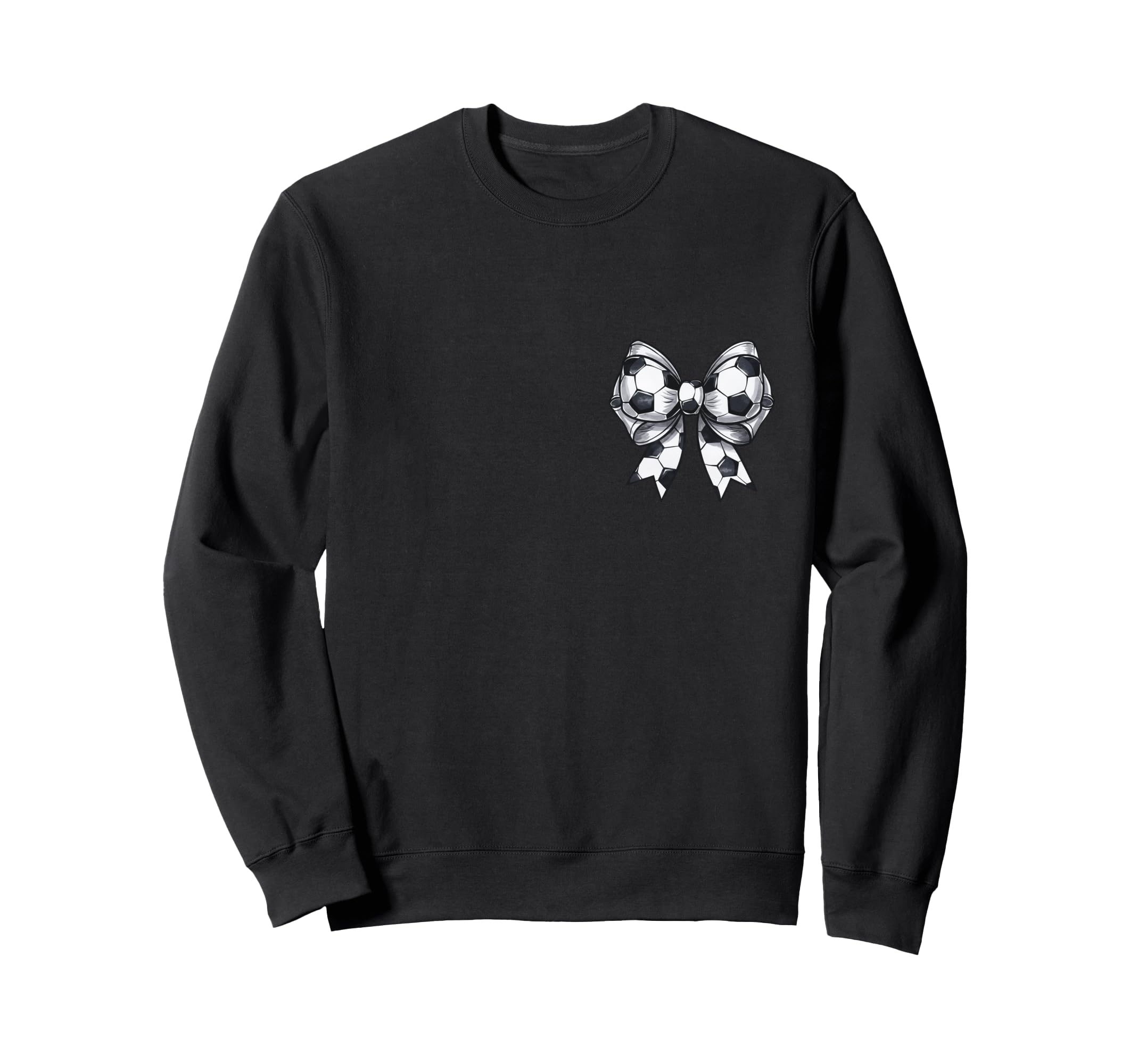 Soccer Aunt Coquette Bow Front Back Sweatshirt - Novelty Apparel Unisex - T-Shirt, Sweatshirt, Hoodie