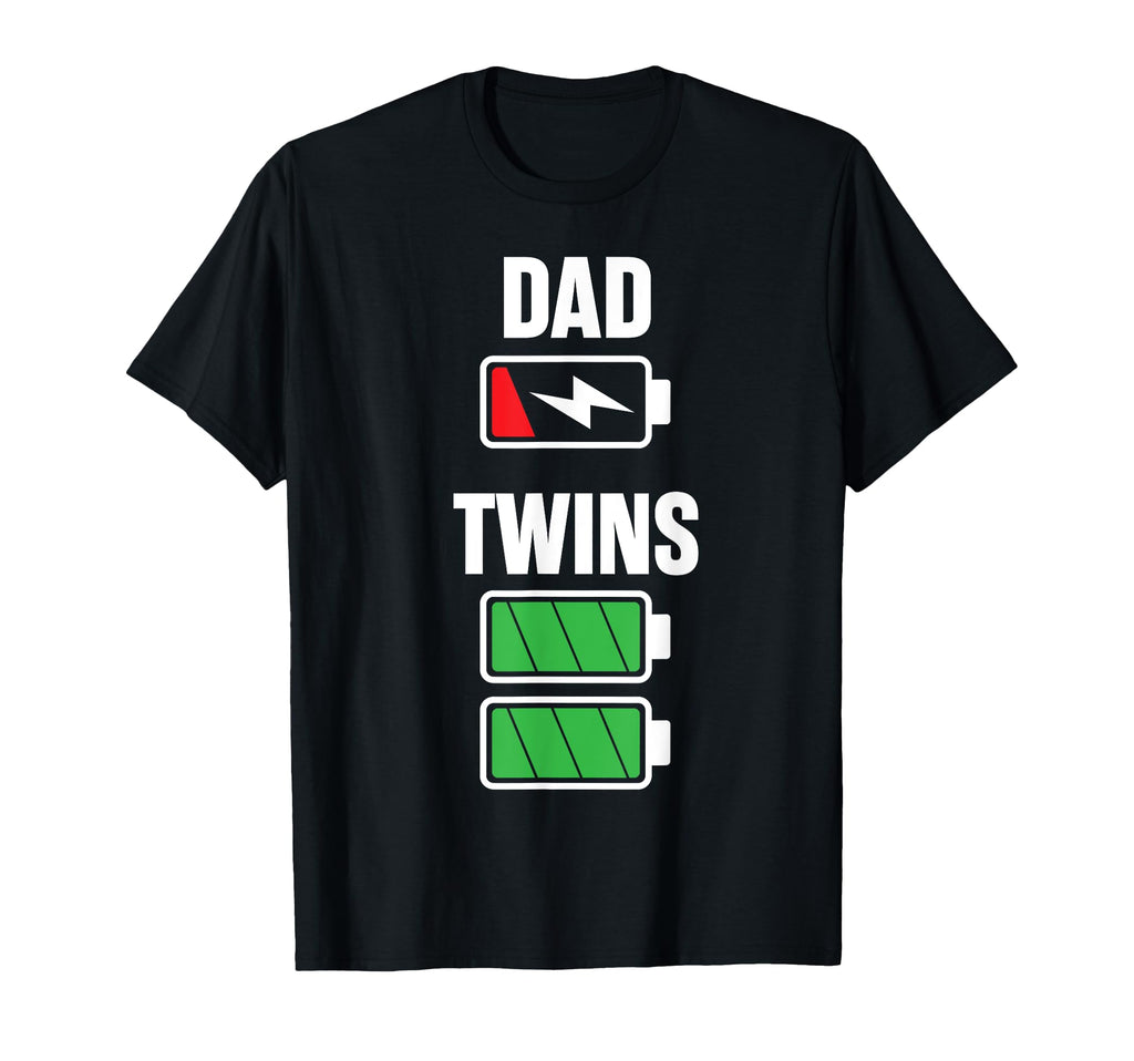 Funny Dad Fathers Day Birthday Twins T-Shirt - Custom Art Print Unisex - T-Shirt, Sweatshirt, Hoodie