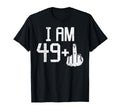 49 1 Plus Middle Finger Fifty T-Shirt - Casual Everyday Wear for Adults - T-Shirt, Sweatshirt, Hoodie
