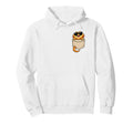 Funny Bearded Dragon Peeking Pocket Hoodie - Fun Novelty Design for Adults - T-Shirt, Sweatshirt, Hoodie