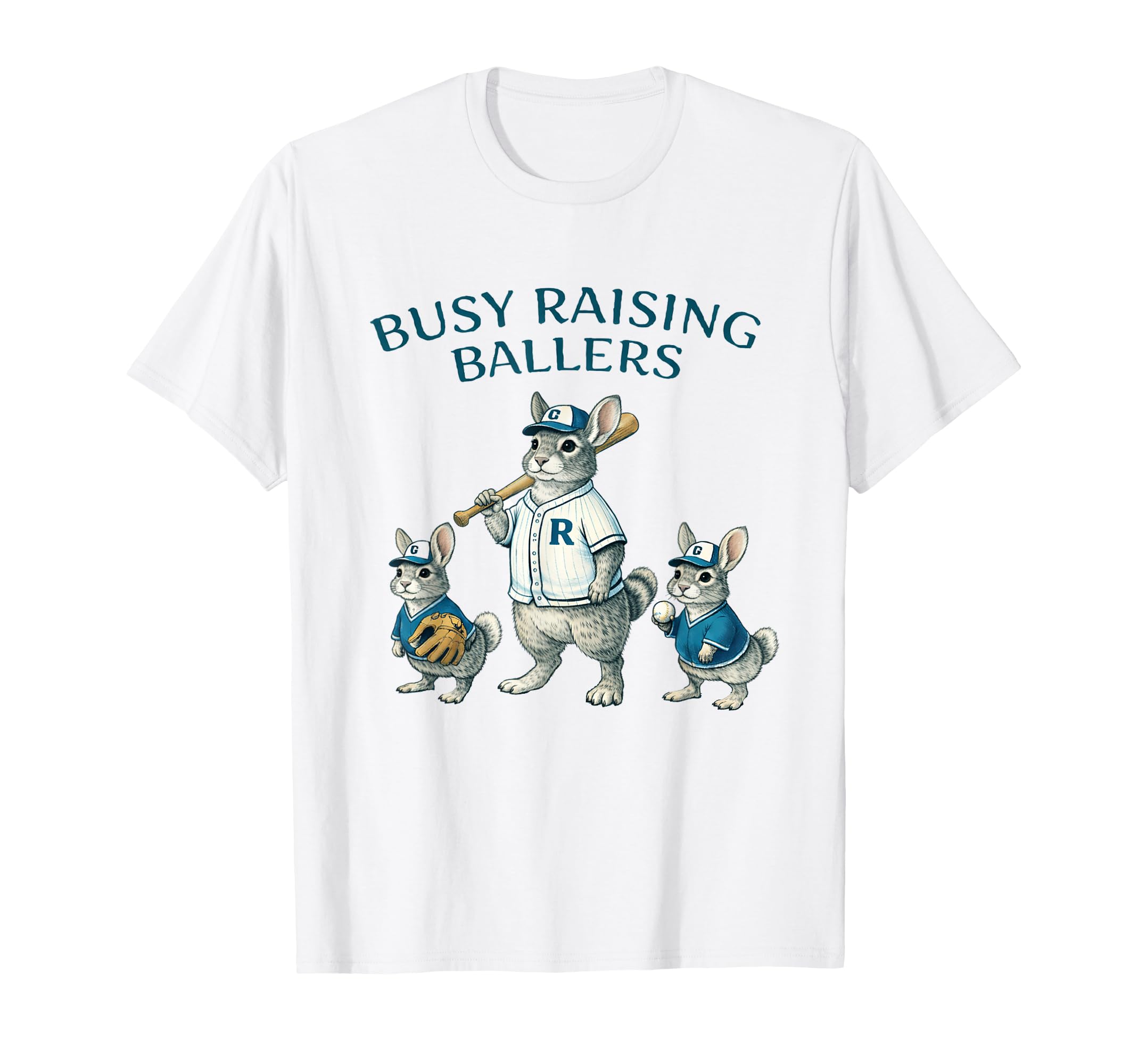Busy Raising Baller Baseball Softball T-Shirt - Custom Art Print Unisex - T-Shirt, Sweatshirt, Hoodie