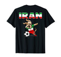 Dabbing Dog Iran Soccer Lovers Jersey T-Shirt - Aesthetic Graphic Unisex - T-Shirt, Sweatshirt, Hoodie