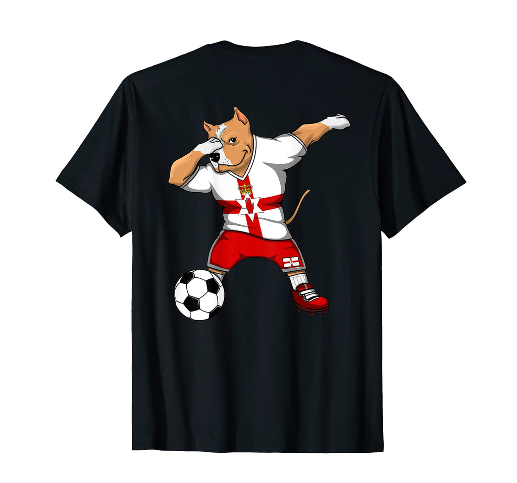 Dabbing Pitbull Northern Ireland T-Shirt - Minimalist Print Men Women - T-Shirt, Sweatshirt, Hoodie
